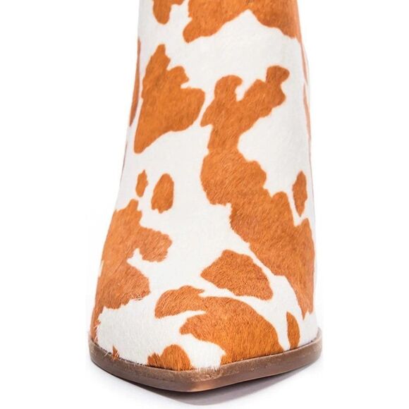 42 Gold Kennsington Cow Print Chelsea Boot/ Booties Size 7 or 37.5 - Picture 10 of 14